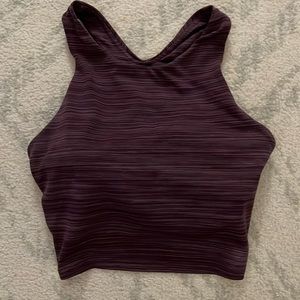 Athleta space dye crop sports bra